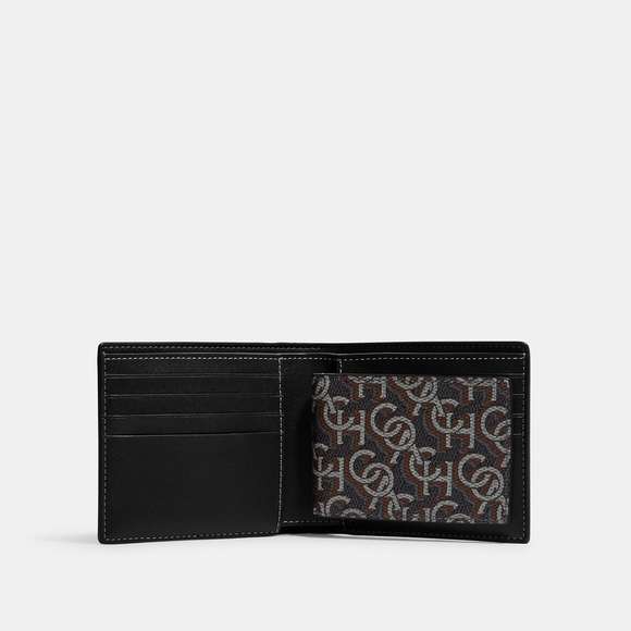 NWT Coach Outlet 3 In 1 Wallet With Coach Monogram Print - Picture 2 of 3